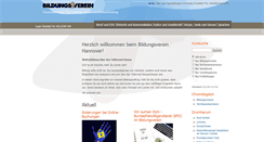 Desktop Screenshot of bildungsverein.de