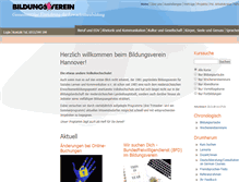 Tablet Screenshot of bildungsverein.de
